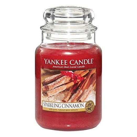 Ароматна свещ в голям буркан Yankee Candle Large Jar Sparkling Cinnamon