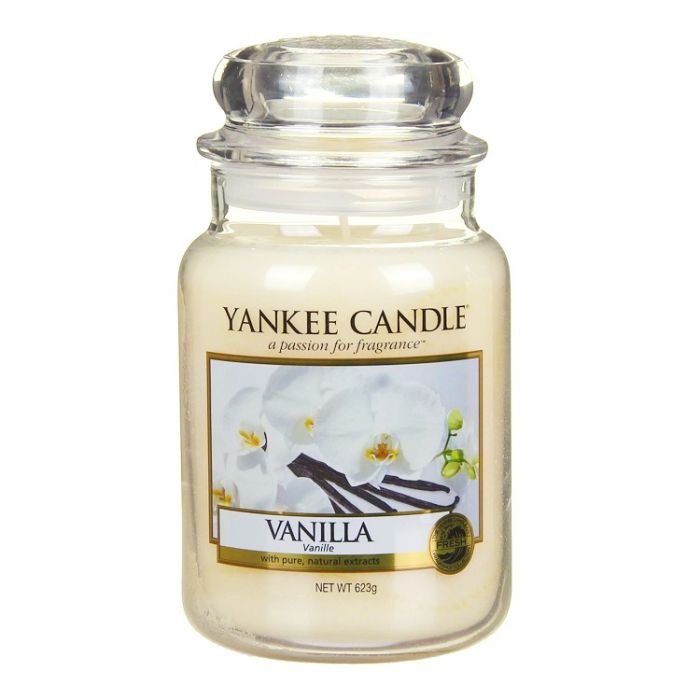 Ароматна свещ в голям буркан Yankee Candle Large Jar Vanilla 