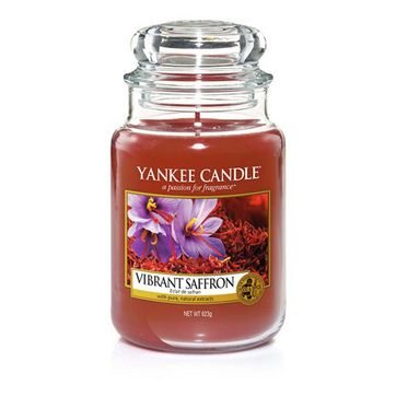 Ароматна свещ в голям буркан Yankee Candle Large Jar Vibrant Saffron 