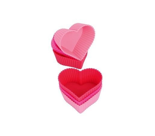 Комплект силиконови форми за мъфини Kaiser Heart 