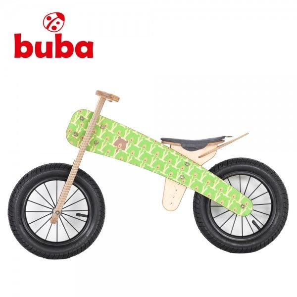 Колело за балансиране със зелена седалка Buba Explorer mini GreenBears 
