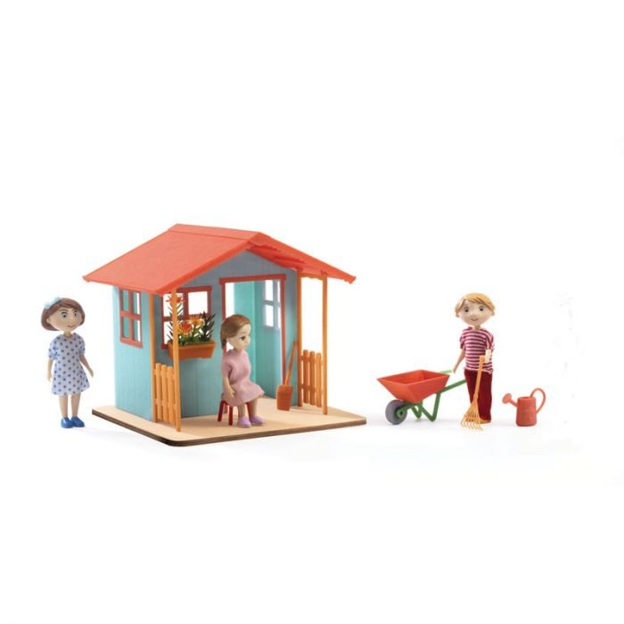 Обзавеждане за куклена къща Djeco 'градинска къща '