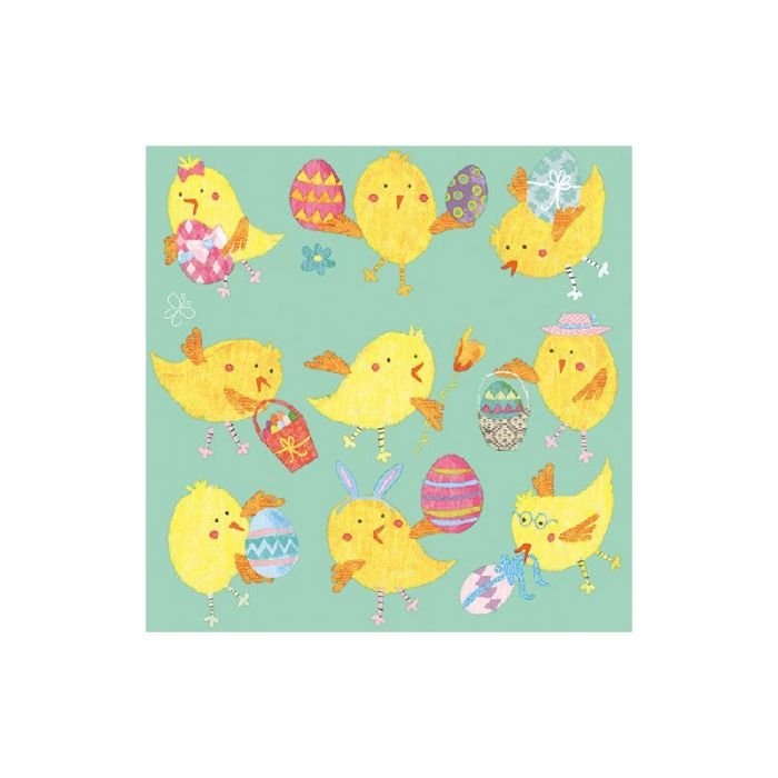 Салфетка Ambiente Easter chicks mint 33/33 см