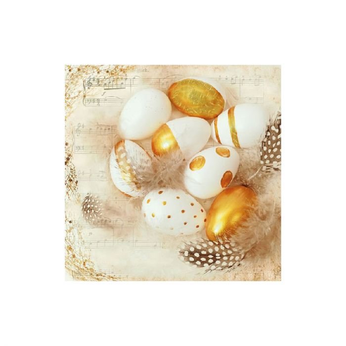 Салфетка Ambiente Golden eggs 33/33 см