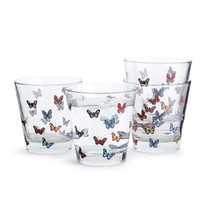 Комплект от 4 броя чаши за вода Sagaform Butterfly 