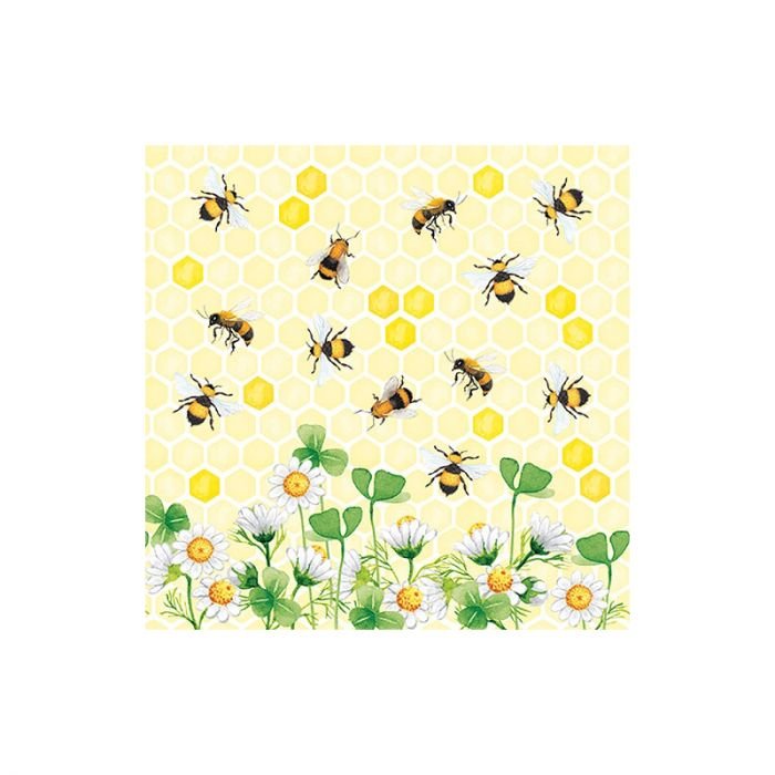 Салфетка Ambiente bees joy 33/33 см