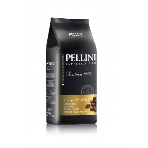 Кафе на зърна Pellini N3 Gran Aroma 100% Арабика, 1000 г