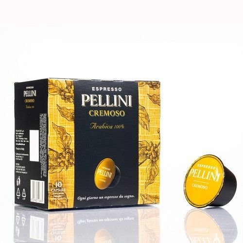 Dolce Gusto съвместими капсули Pellini Cremoso Arabica 100%, 10 х 7,5 гр