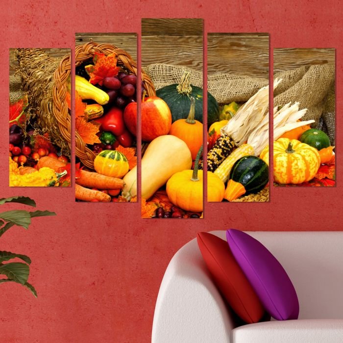 Декоративeн панел за стена с натюрморт от есенни плодове Vivid Home