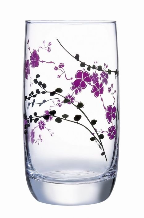 Комплект от 3 броя чаши за вода Luminarc Kashima Purple 330 мл