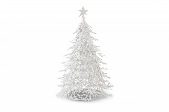 Бяла метална елха Philippi Arbre - ръчно изработена
