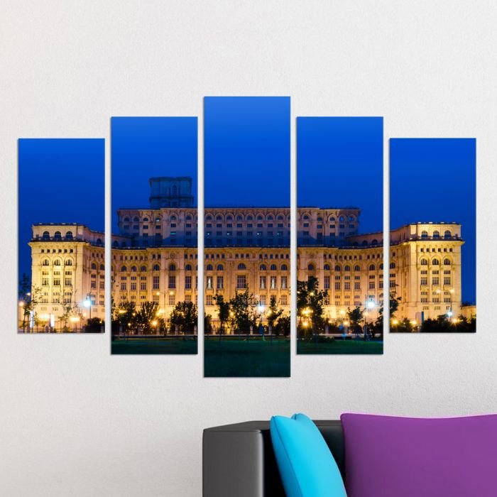 Декоративни панели за стена с изглед на замък в Букурещ Vivid Home