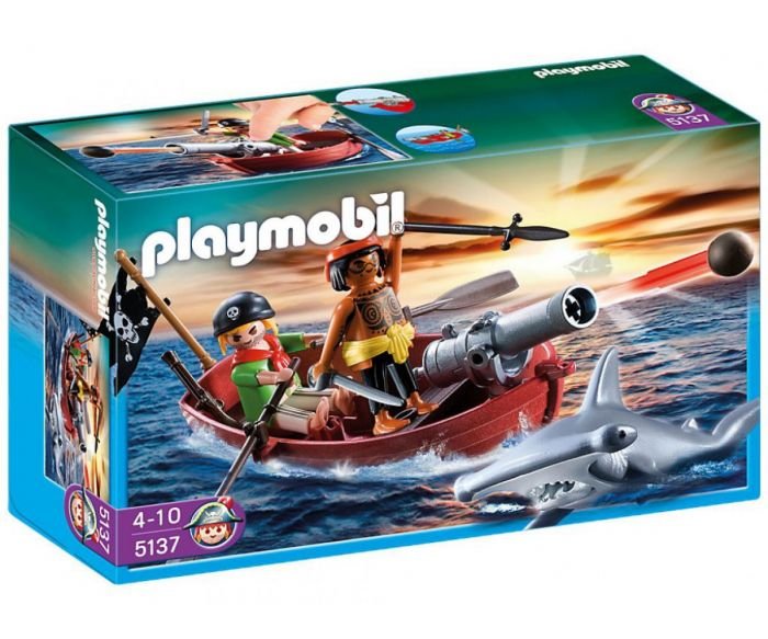 Пиратска лодка с акула Playmobil 5137
