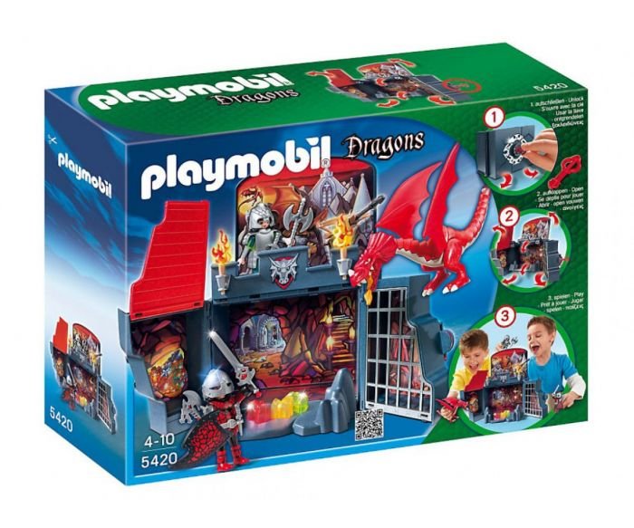 Кутия за игра леговище на дракон Playmobil 5420