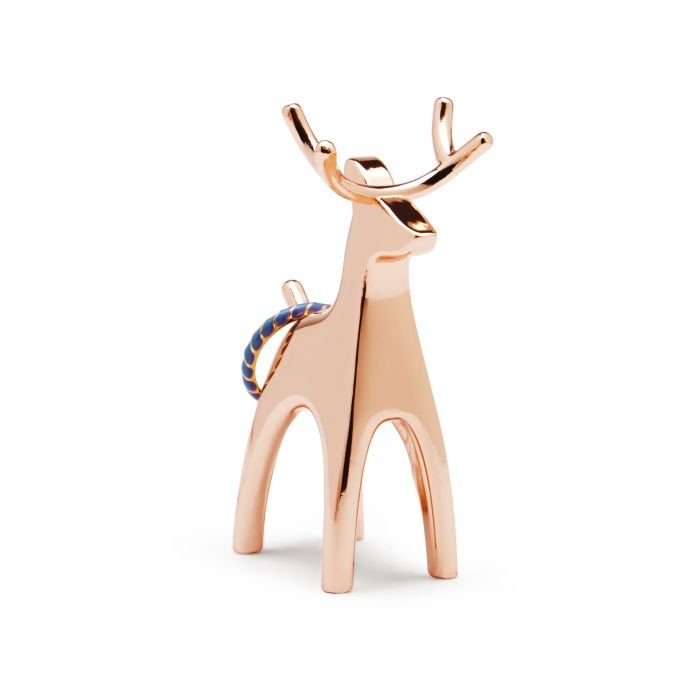 Поставка за пръстени Umbra “Anigram reindeer", цвят мед