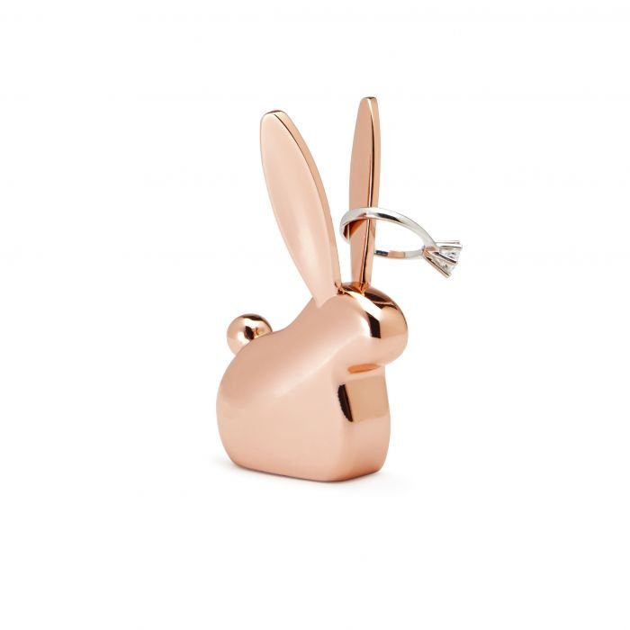 Поставка за пръстени Umbra “Anigram bunny", цвят мед