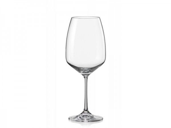 Kомплект 6 бр. чаши от кристалин за червено вино / вода Bohemia Crystalex Giselle 560 мл 