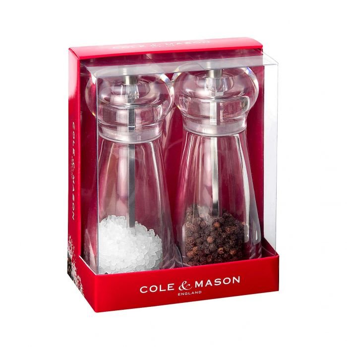 Комплект мелнички за сол и пипер Cole&Mason Lancing 14 см