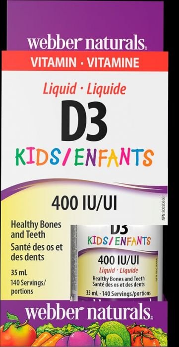 Витамин D3 за деца капки Webber Naturals, 140 дози