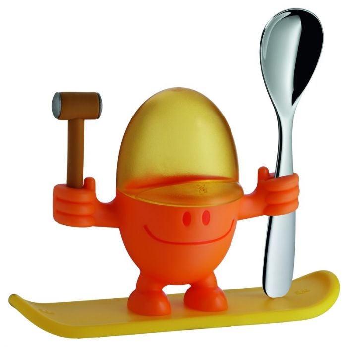 Детски комплект поставка за яйце и лъжица WMF Mc Egg - оранжев