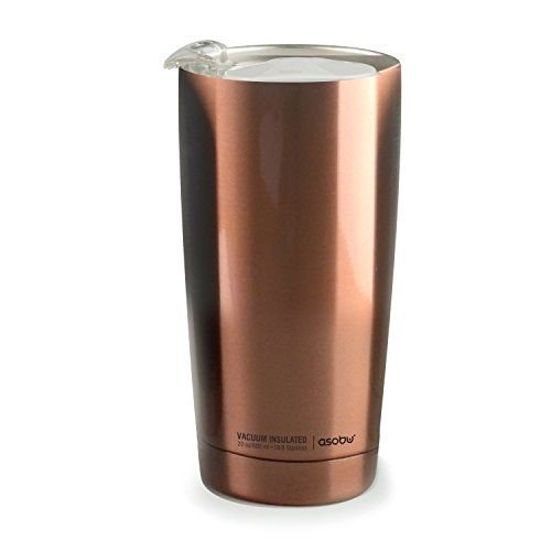 Двустенна термо чаша с вакуумна изолация Asobu Gladiator 600 мл - цвят мед