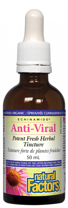 Анти-вирал Natural Factors Ehinamide ®, 50 мл билкова тинктура