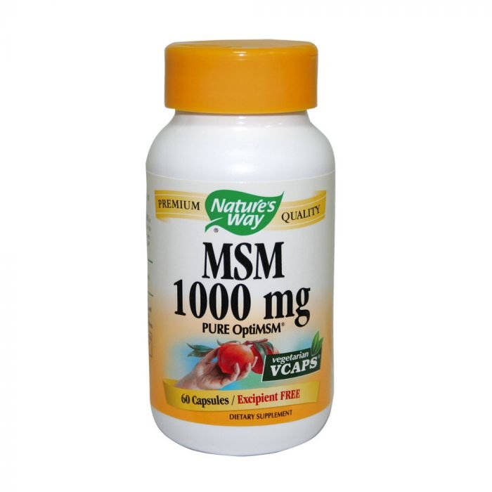 МСМ/Метилсулфонилметан Nature's Way 1000 мг х 120/200 V-капсули