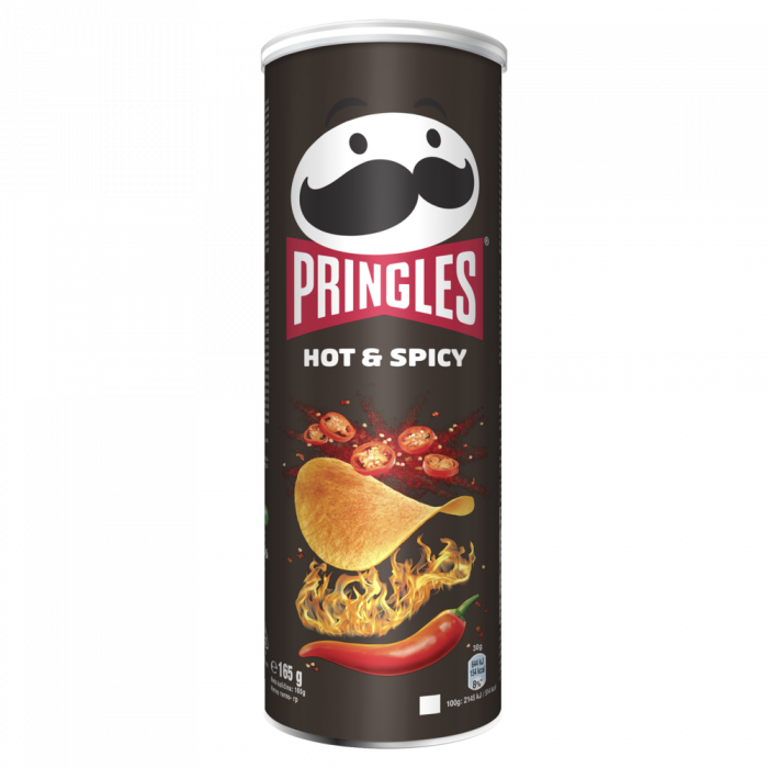 Чипс Pringles пикантен лют 165 г