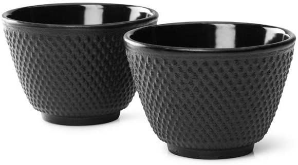 Комплект от 2 броя чугунени чаши за чай Bredemeijer Jang - черен цвят 
