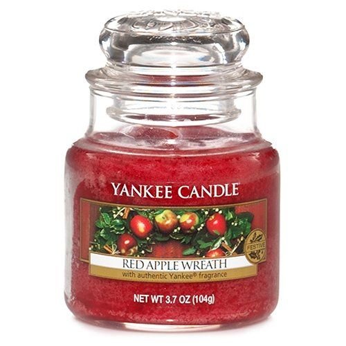 Ароматна свещ в малък буркан Yankee Candle Red apple wreath