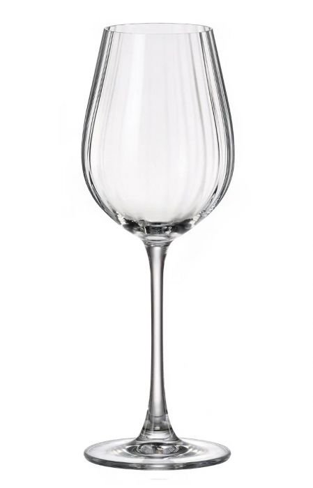 Комплект 6 броя чаши за вино Bohemia Crystalite Columba Optic, 400 мл