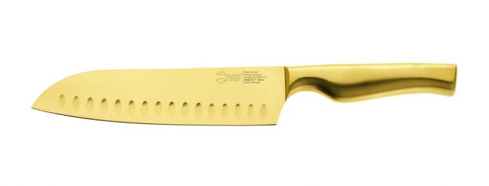 Японски нож Сантоку IVO Cutelarias Virtu Gold 18 см