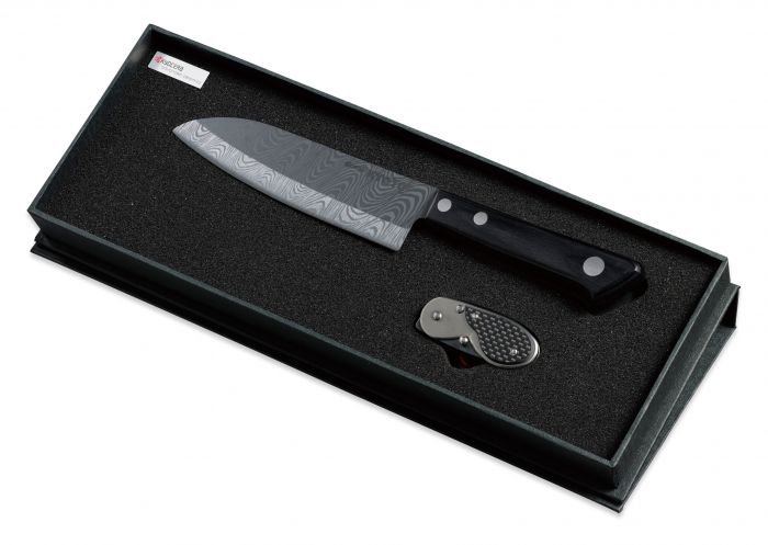 Подаръчен комплект ножове Kyocera от 2 части (Carbon Fiber)