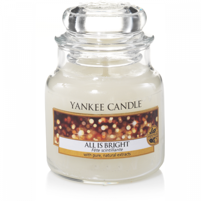 Ароматна свещ в малък буркан Yankee Candle All is bright