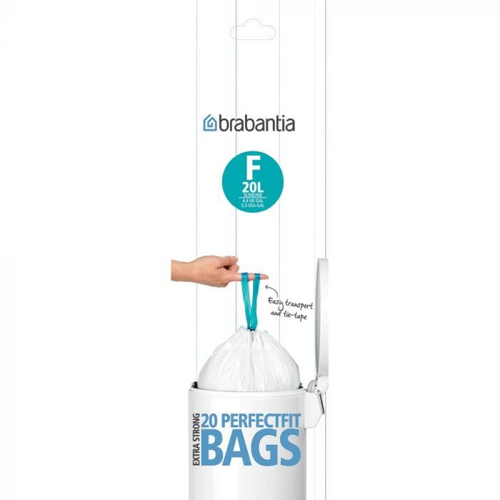 Торба за кош размер F Brabantia Slimline, 20 л