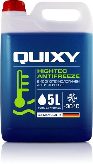 Високотехнологичен антифриз G11 Quixy готов за употреба 3 л