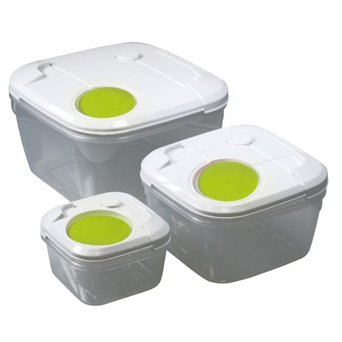 Комплект от 3 броя пластмасови кутии Gio Style Dual 0,25 л, 1,0 л и 2,0 л