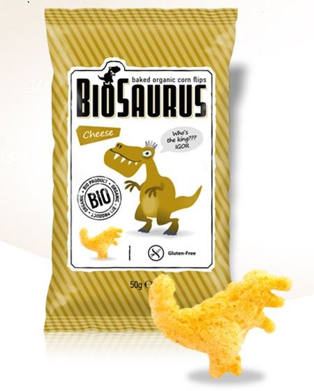 Печен царевичен снакс със сирене BioSaurus БИО 50 г