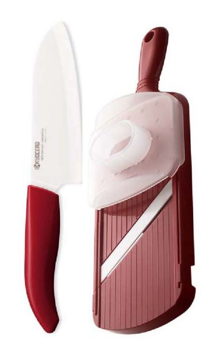 Комплект кухненски керамичен нож FK-140 с ренде Kyocera CS-202