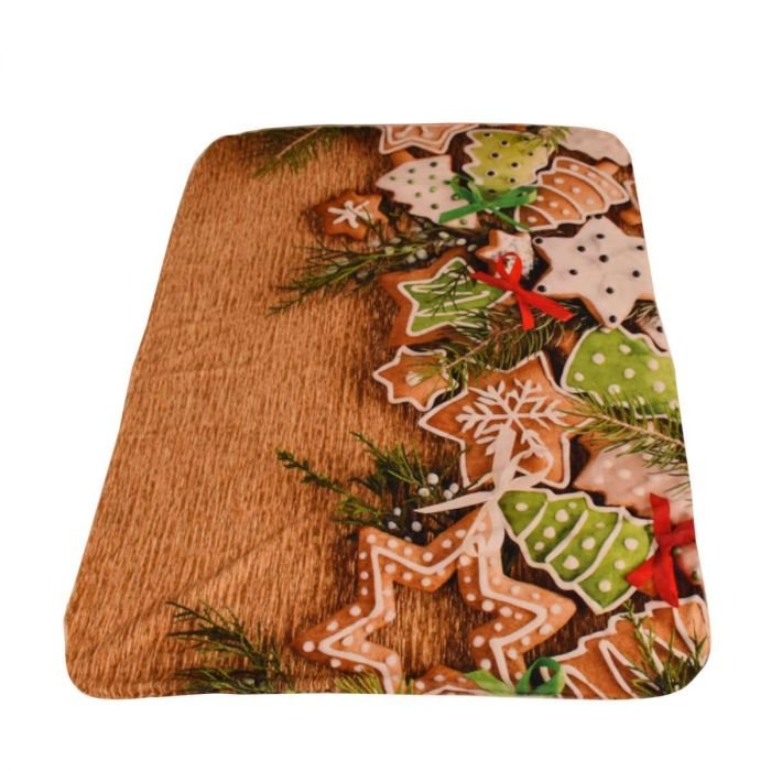 Одеяло PNG печат DF 150/200 см - Коледни курабии