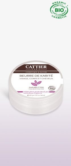 Масло от ший (карите) с аромат на екзотични цветя Cattier Beurre de Karitе Fleur des Iles 100 г