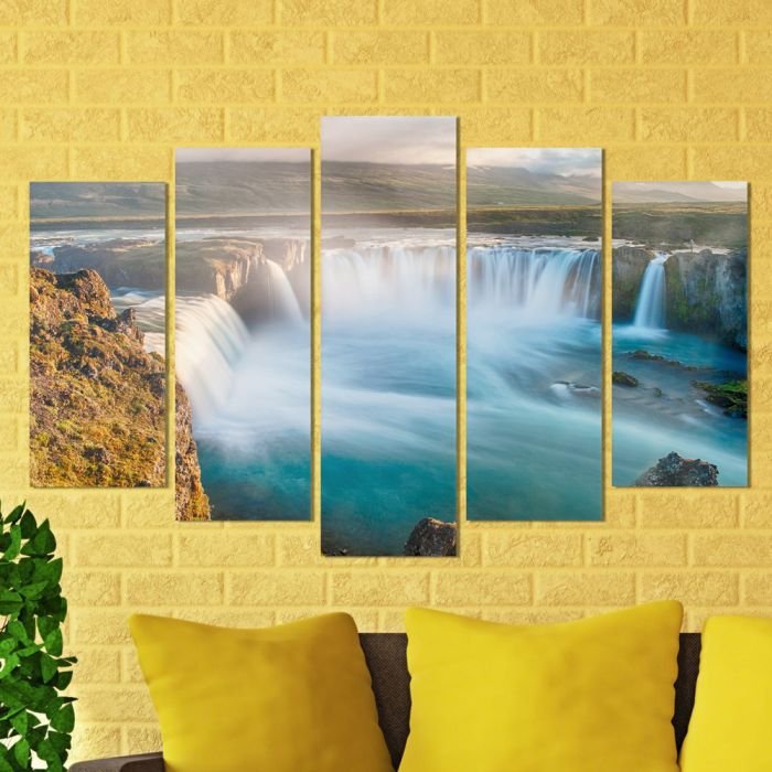 Декоративeн панел за стена с изглед на величествен водопад Vivid Home