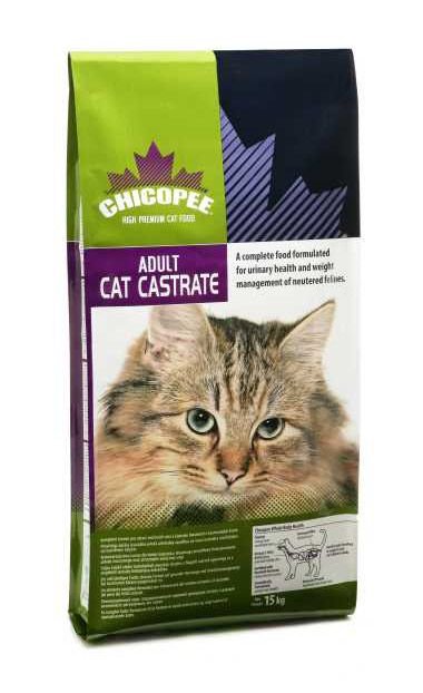Храна за кастрирани котки над 12 месеца Chicopee Adult Cat Castrated 15 кг
