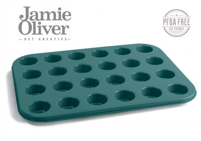 Форма за 24 броя мини мъфини Jamie Oliver 35/27 см - цвят атлантическо зелено