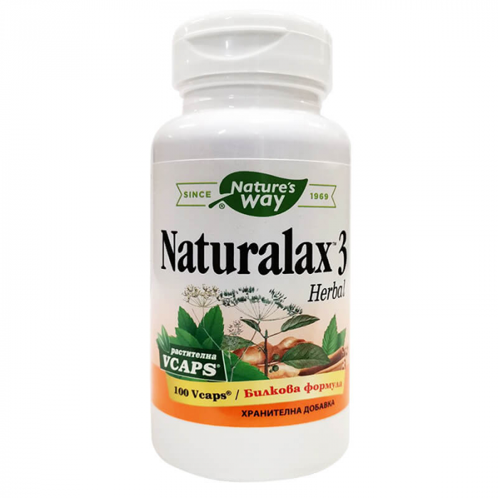 Натуралакс 3 Herbal Nature's Way 410 мг - 100 капсули