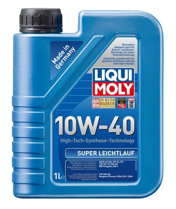 Полусинтетично моторно масло Liqui Moly SAE 10W-40 лек ход, 1 л