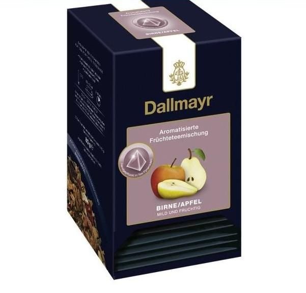 Чай Dallmayr круша и ябълка 20 пакетчета