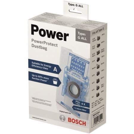 Комплект филтърни торбички Bosch PowerProtect - Type G ALL