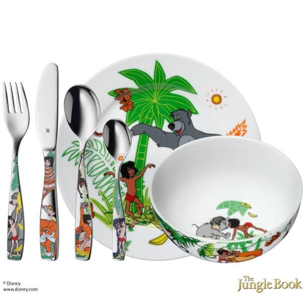 Детски комплект прибори за хранене от 6 части WMF Jungle Book