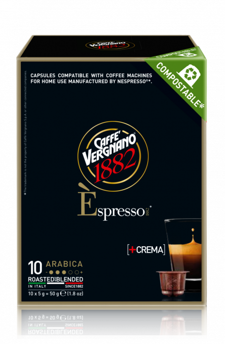 Капсули Vergnano E'spresso Arabica Nespresso - 10 бр х 5 г